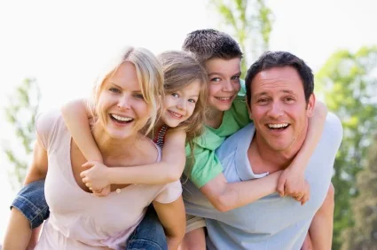 Happy family dentistry patients in Midvale UT